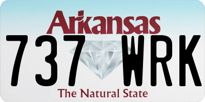 AR license plate 737WRK