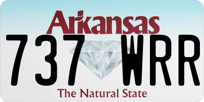 AR license plate 737WRR