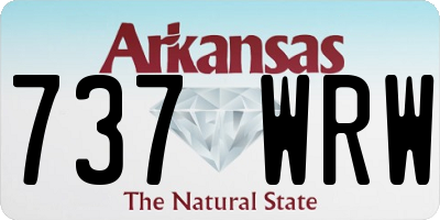 AR license plate 737WRW