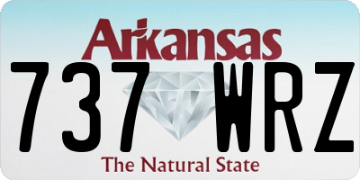 AR license plate 737WRZ