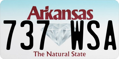 AR license plate 737WSA