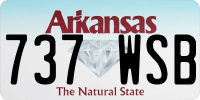 AR license plate 737WSB