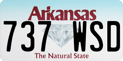 AR license plate 737WSD