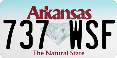 AR license plate 737WSF
