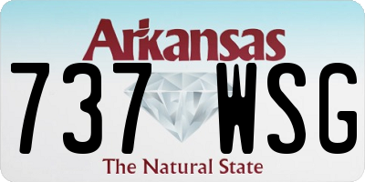 AR license plate 737WSG