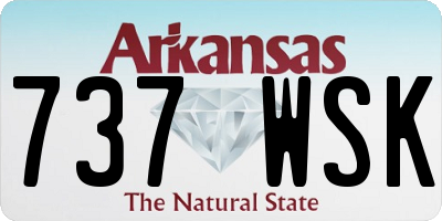 AR license plate 737WSK