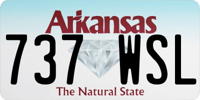 AR license plate 737WSL