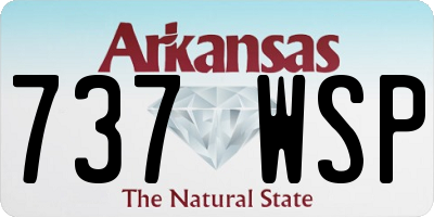 AR license plate 737WSP