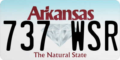 AR license plate 737WSR