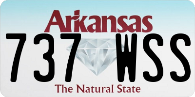 AR license plate 737WSS