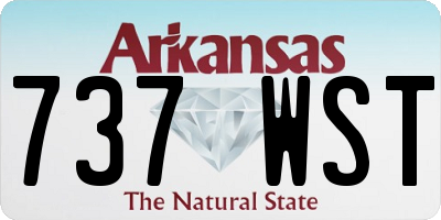 AR license plate 737WST