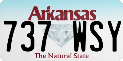 AR license plate 737WSY