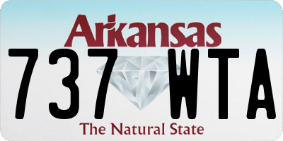AR license plate 737WTA