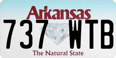AR license plate 737WTB