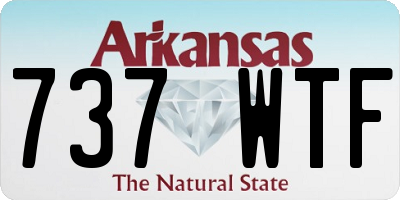AR license plate 737WTF
