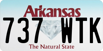 AR license plate 737WTK