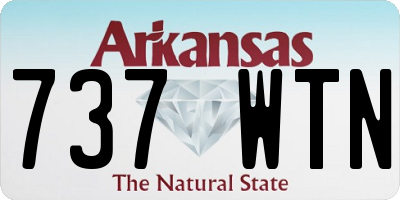 AR license plate 737WTN