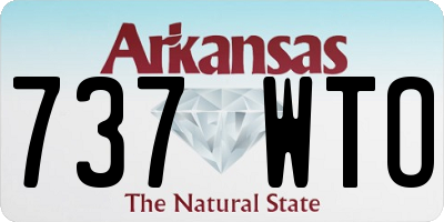 AR license plate 737WTO