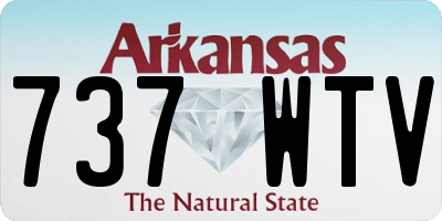 AR license plate 737WTV