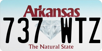 AR license plate 737WTZ