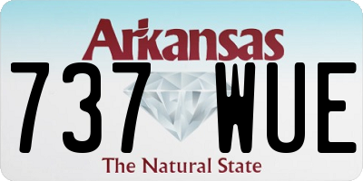 AR license plate 737WUE