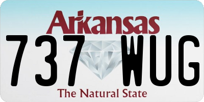 AR license plate 737WUG
