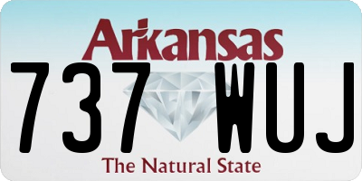 AR license plate 737WUJ