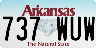 AR license plate 737WUW