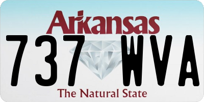 AR license plate 737WVA