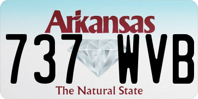AR license plate 737WVB