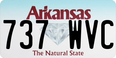 AR license plate 737WVC