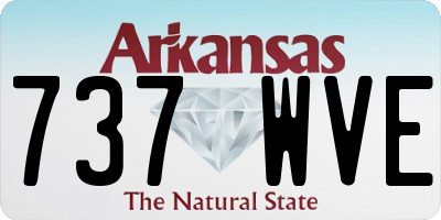 AR license plate 737WVE