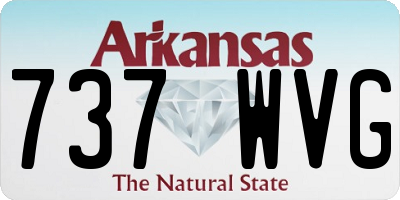 AR license plate 737WVG