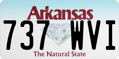 AR license plate 737WVI