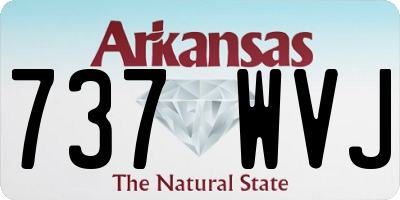 AR license plate 737WVJ