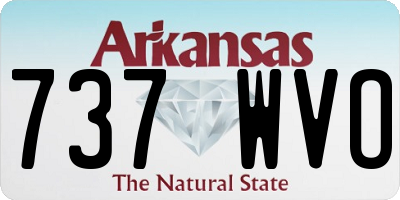 AR license plate 737WVO