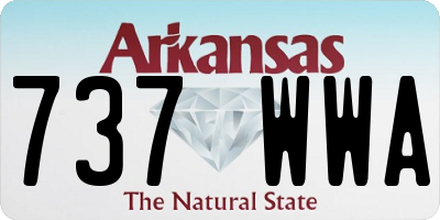 AR license plate 737WWA