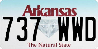 AR license plate 737WWD