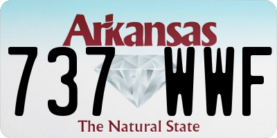 AR license plate 737WWF