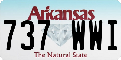 AR license plate 737WWI