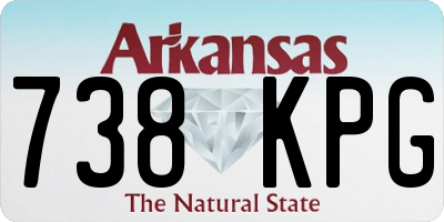 AR license plate 738KPG