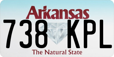 AR license plate 738KPL