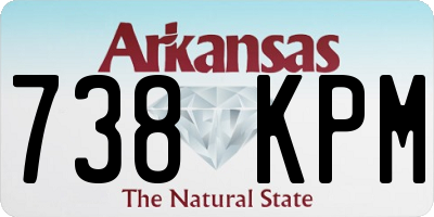 AR license plate 738KPM