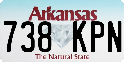 AR license plate 738KPN