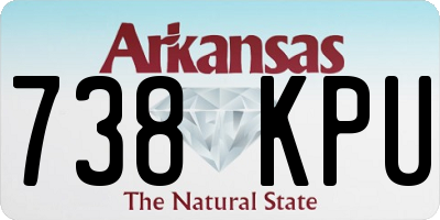 AR license plate 738KPU