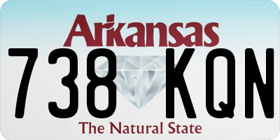 AR license plate 738KQN