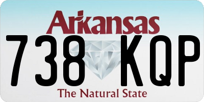 AR license plate 738KQP