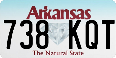 AR license plate 738KQT