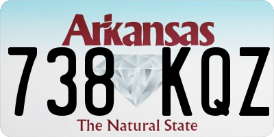 AR license plate 738KQZ
