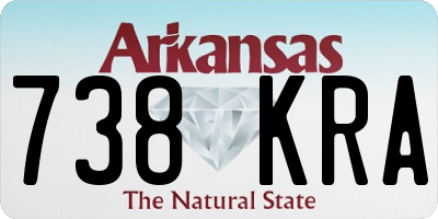 AR license plate 738KRA